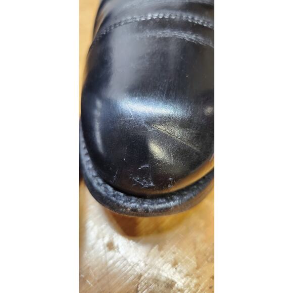 Alden 971 Oxfords Size 12 Black Leather Cap Toe Made USA Needs Refurbished main image 8
